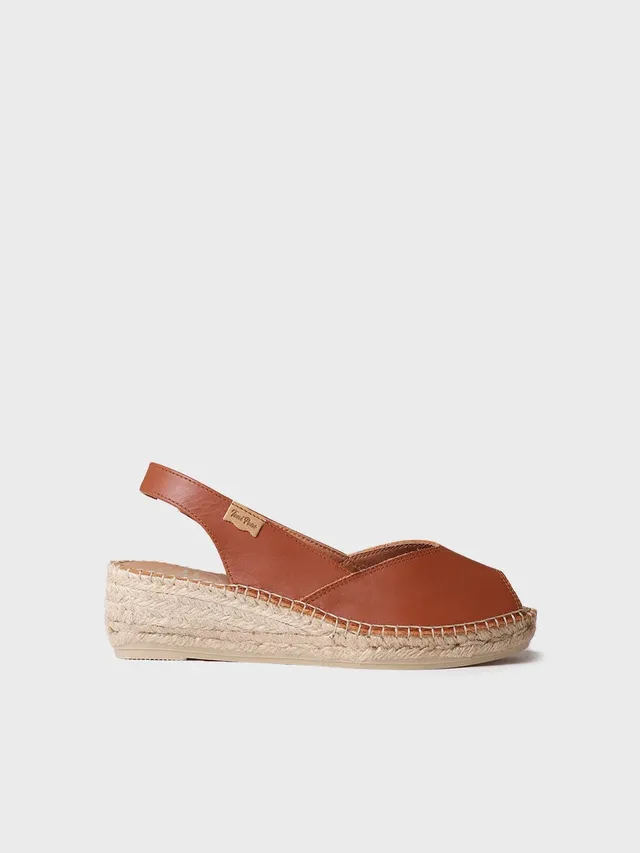 Toni Pons Bernia-P espadrilles cuir bout ouvert