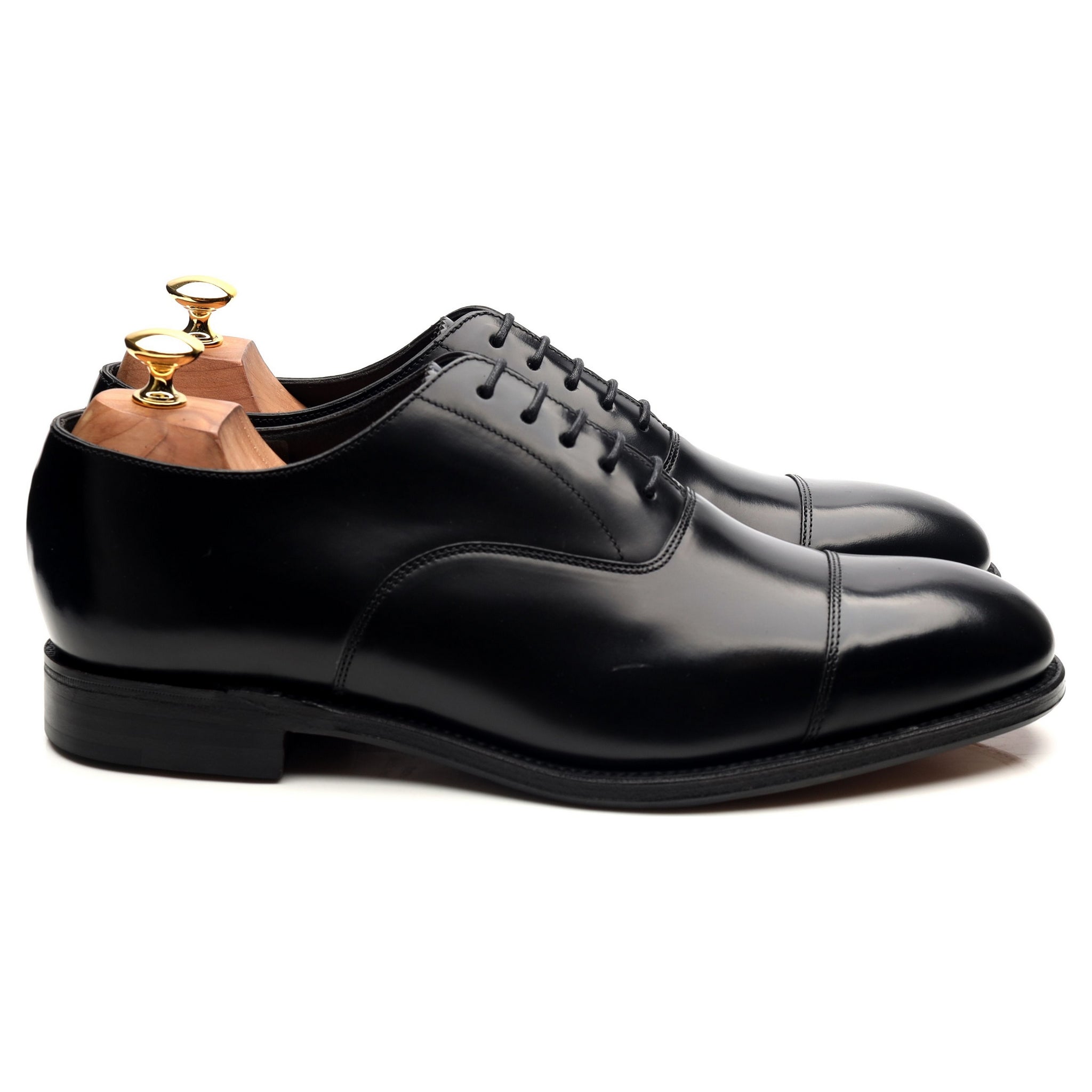Herring Knightsbridge derbies cuir noir pointure UK 10
