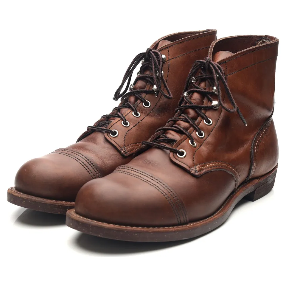 Red Wing 8111 Iron Ranger boots cuir marron UK 9