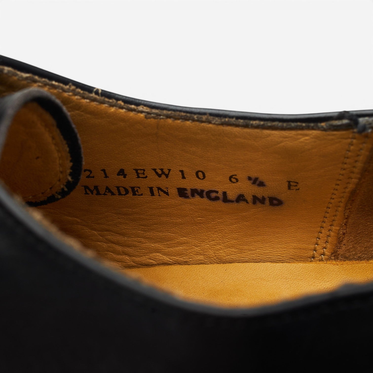 Barker Derby cuir noir pointure UK 6.5