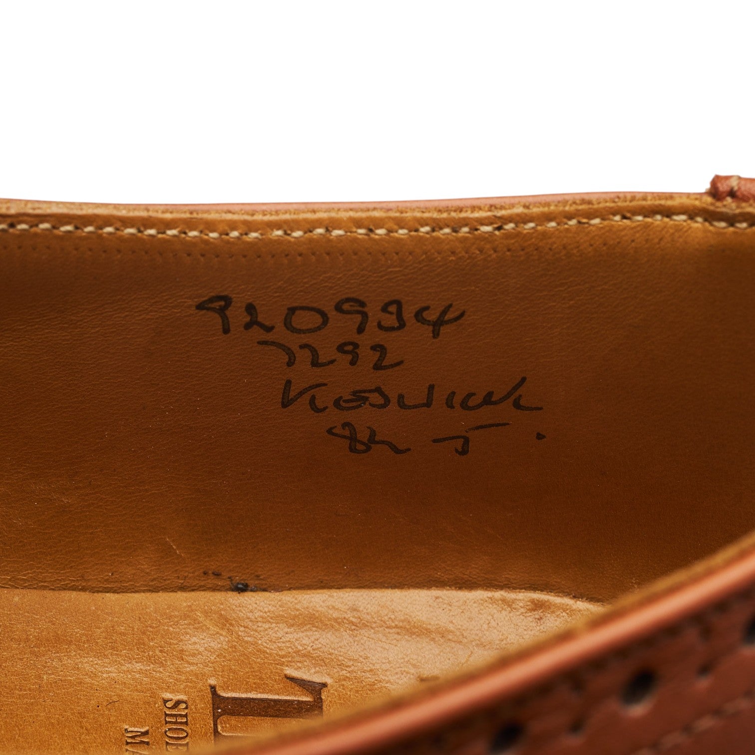 Tricker's Keswick Derby brogue cuir marron UK 8.5