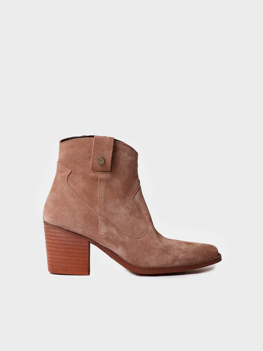 Toni Pons Loretta-SY boots cuir femme café talon 7 cm