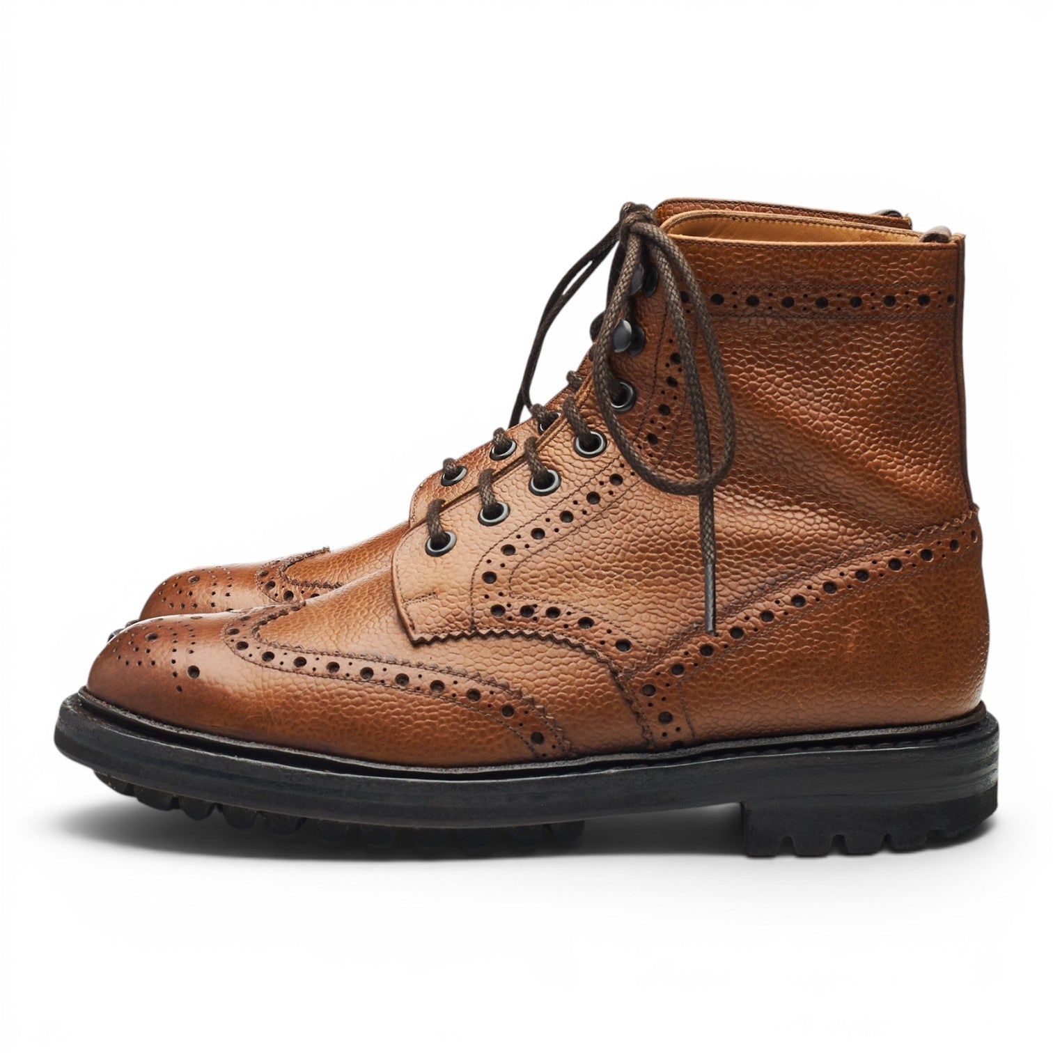Church's McFarlane bottines cuir grainé marron UK 5.5