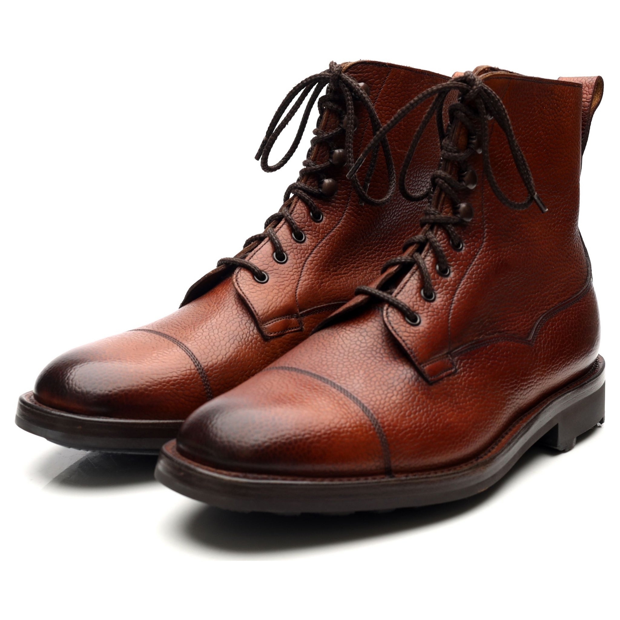 Edward Green Galway bottines UK 6.5 E cuir grainé marron