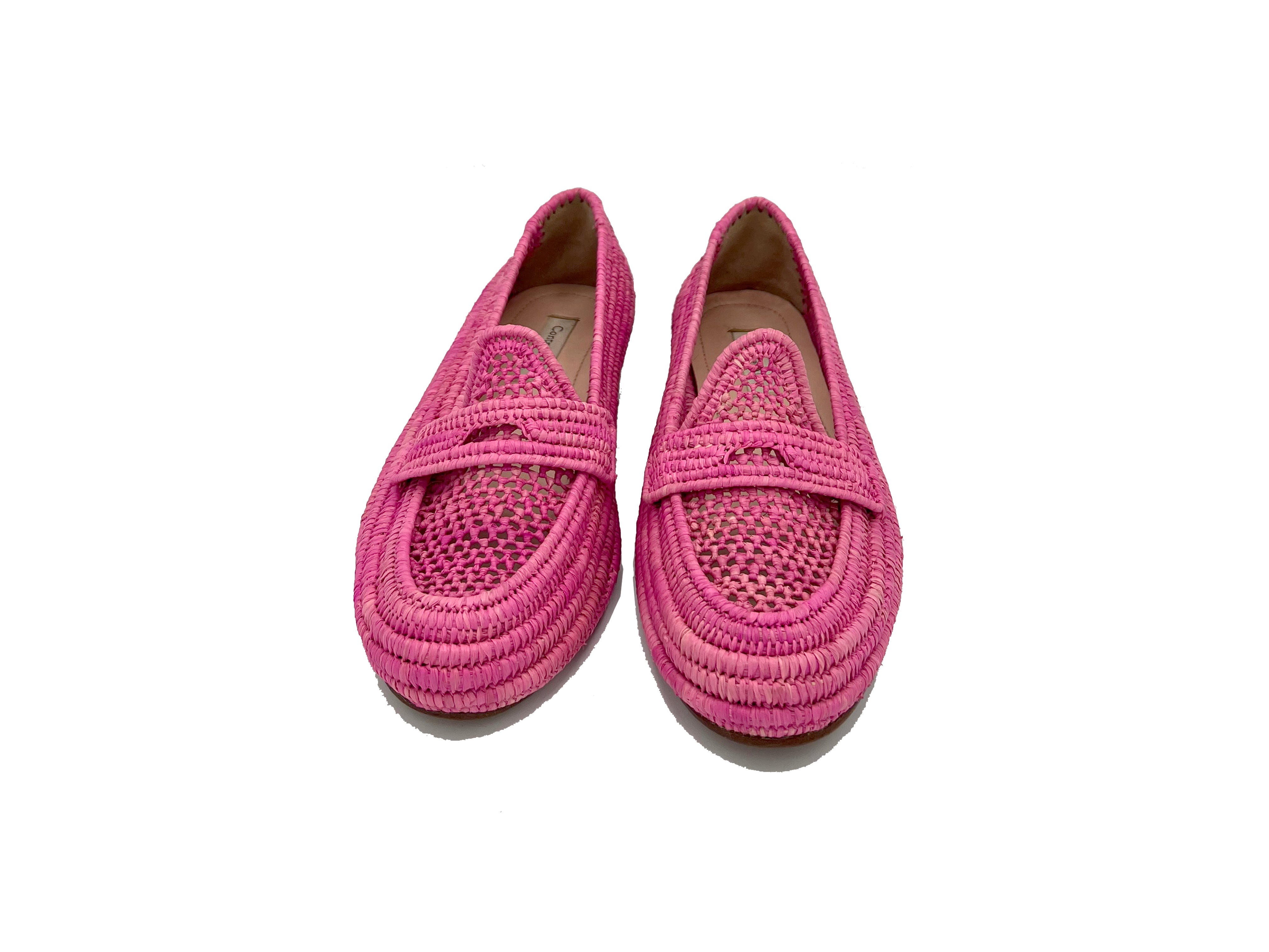 Contre-Allée Racine mocassin femme raphia naturel