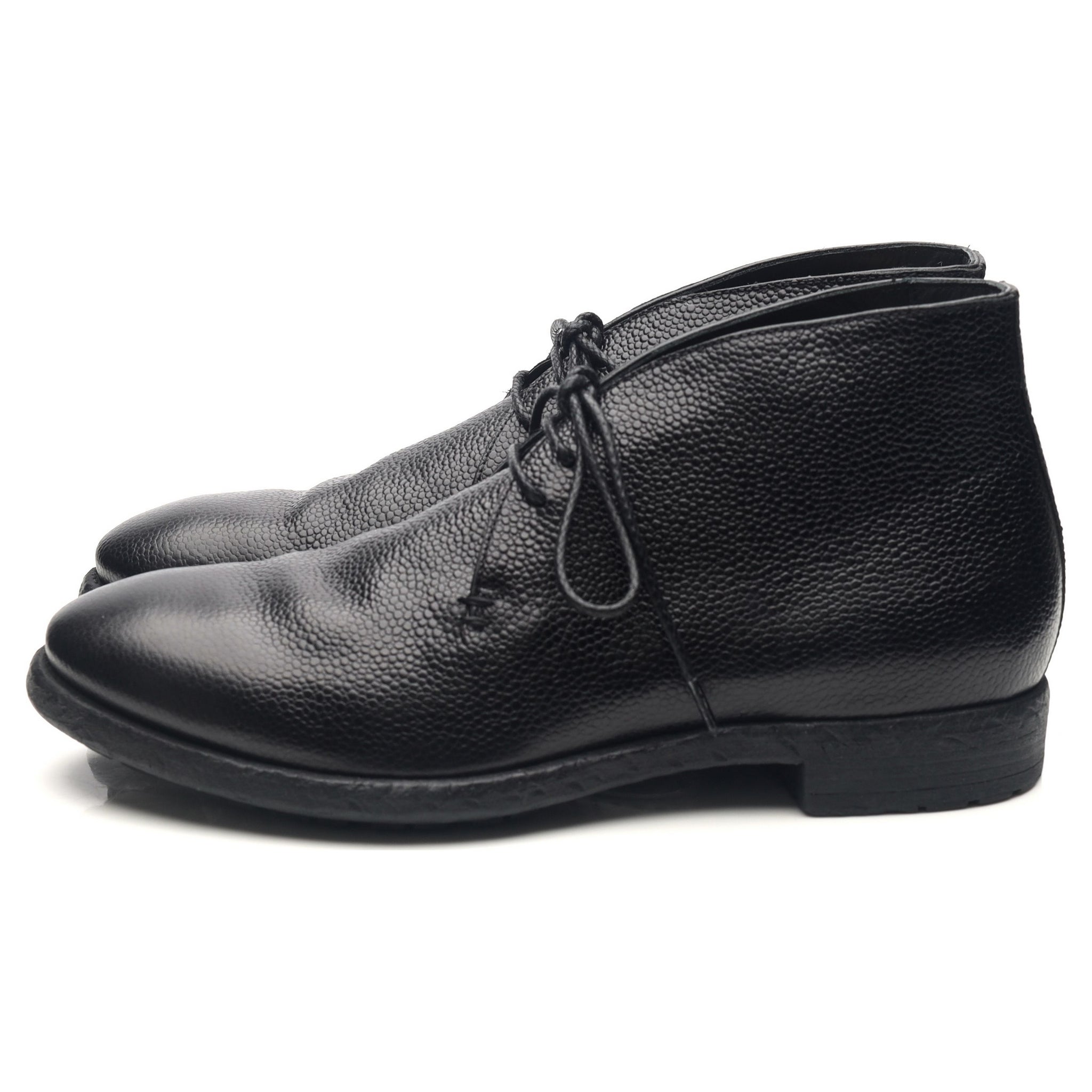 Officine Creative boots chukka cuir grainé noir UK 6