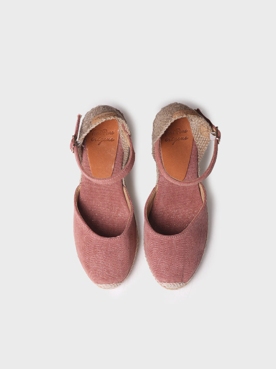 Toni Pons Piper-GY espadrilles lin coton talon 7 cm