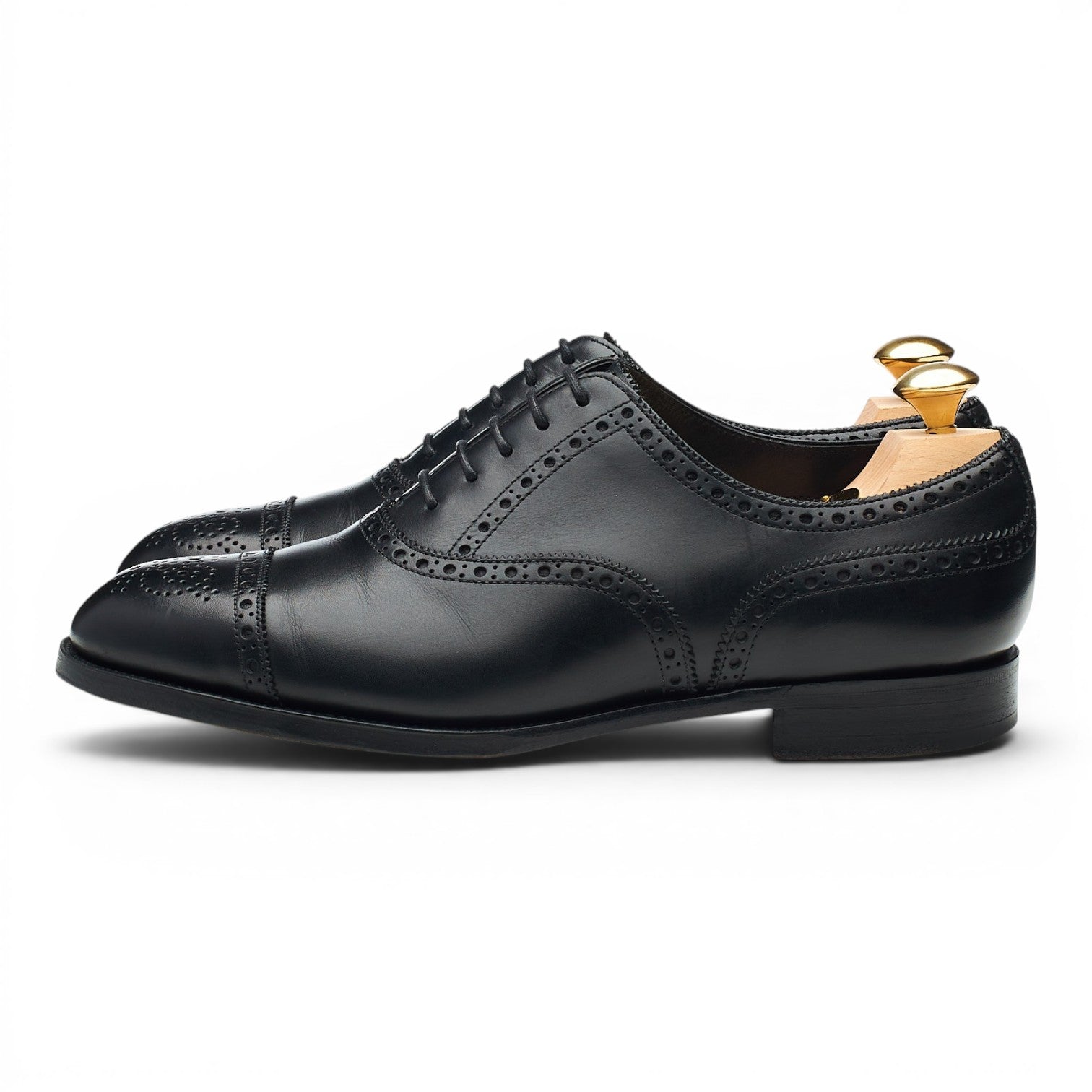 Edward Green Cadogan richelieu cuir noir UK 5.5