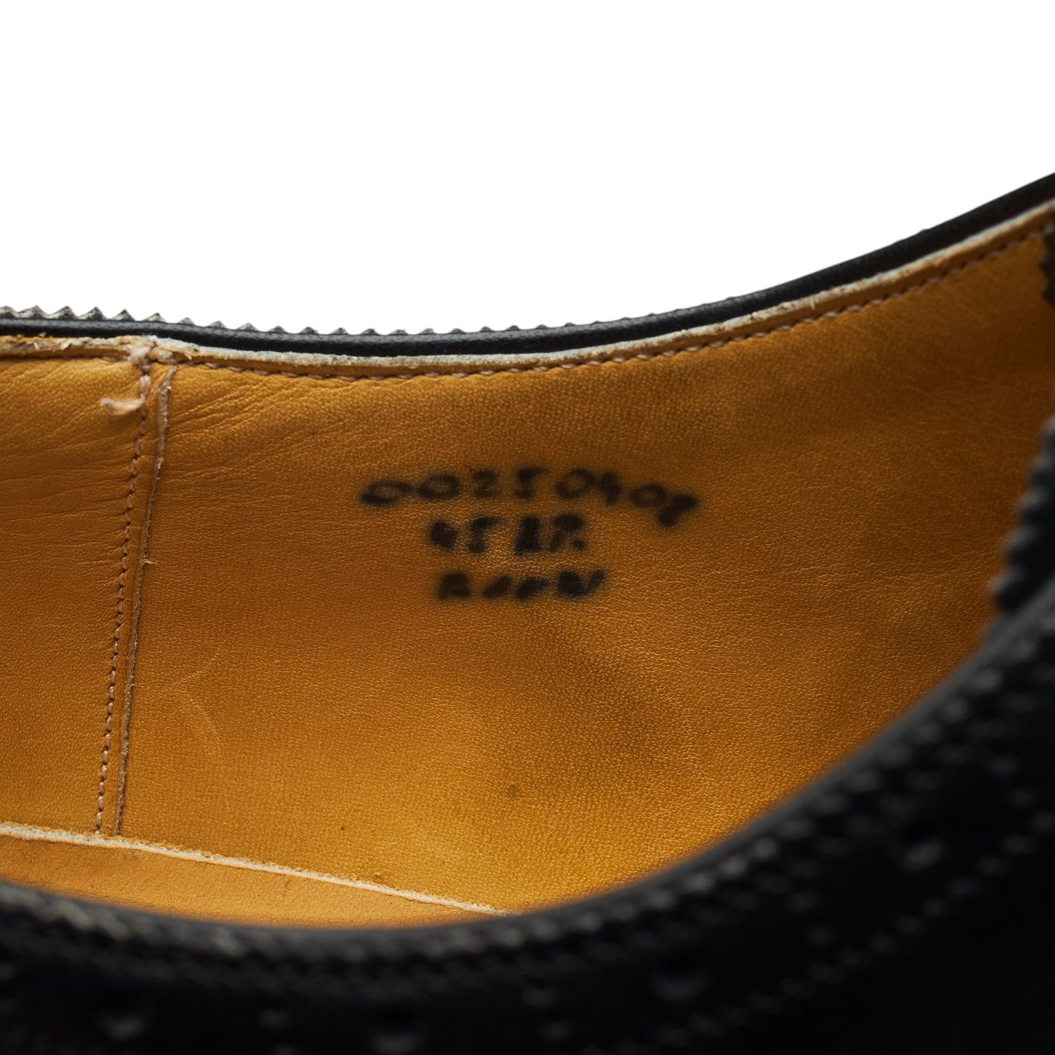 Vass Budapest derby cuir noir pointure UK 11