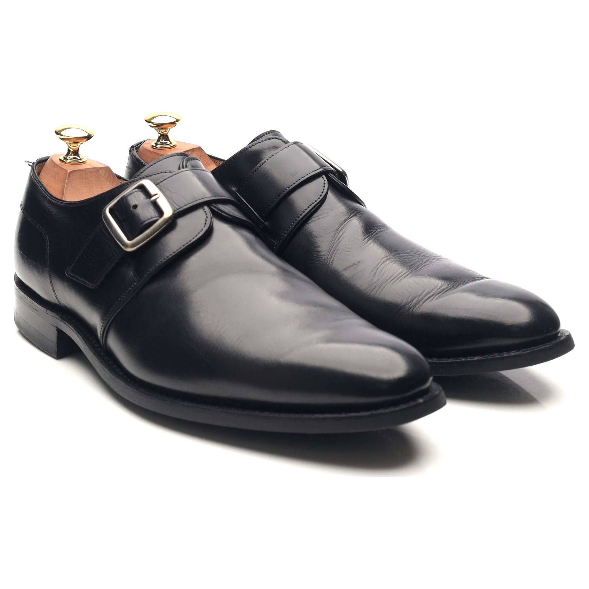 Cheaney Moorgate monk cuir noir pointure 9,5