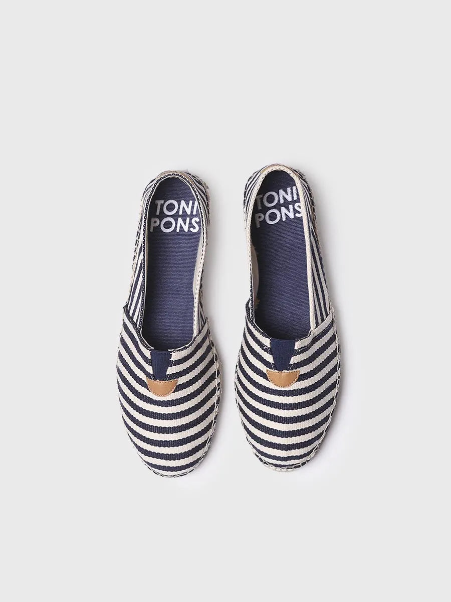 Toni Pons Blanes-DD espadrille mixte toile marine vegan