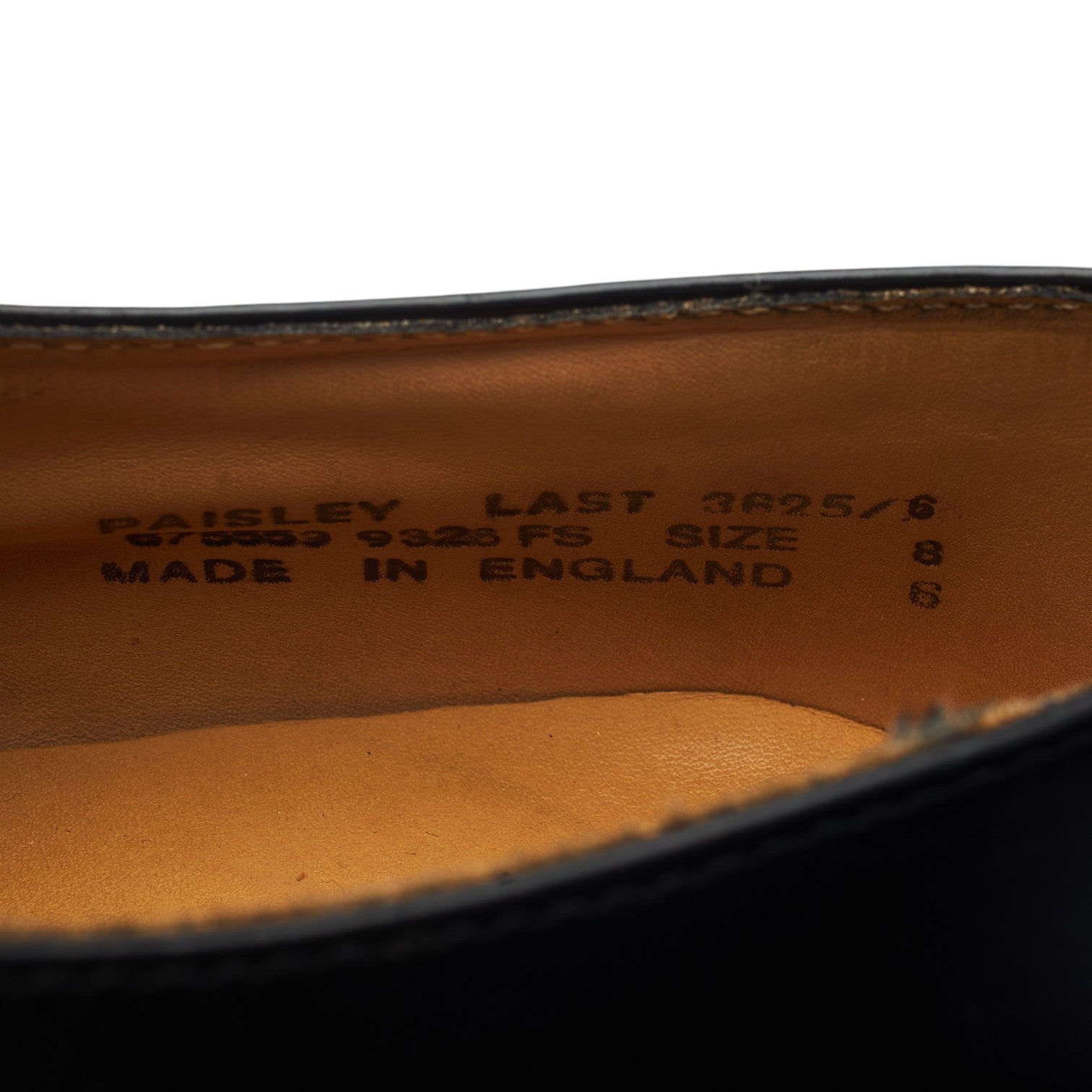 Loake Paisley chaussures monk cuir noir boucle UK 8