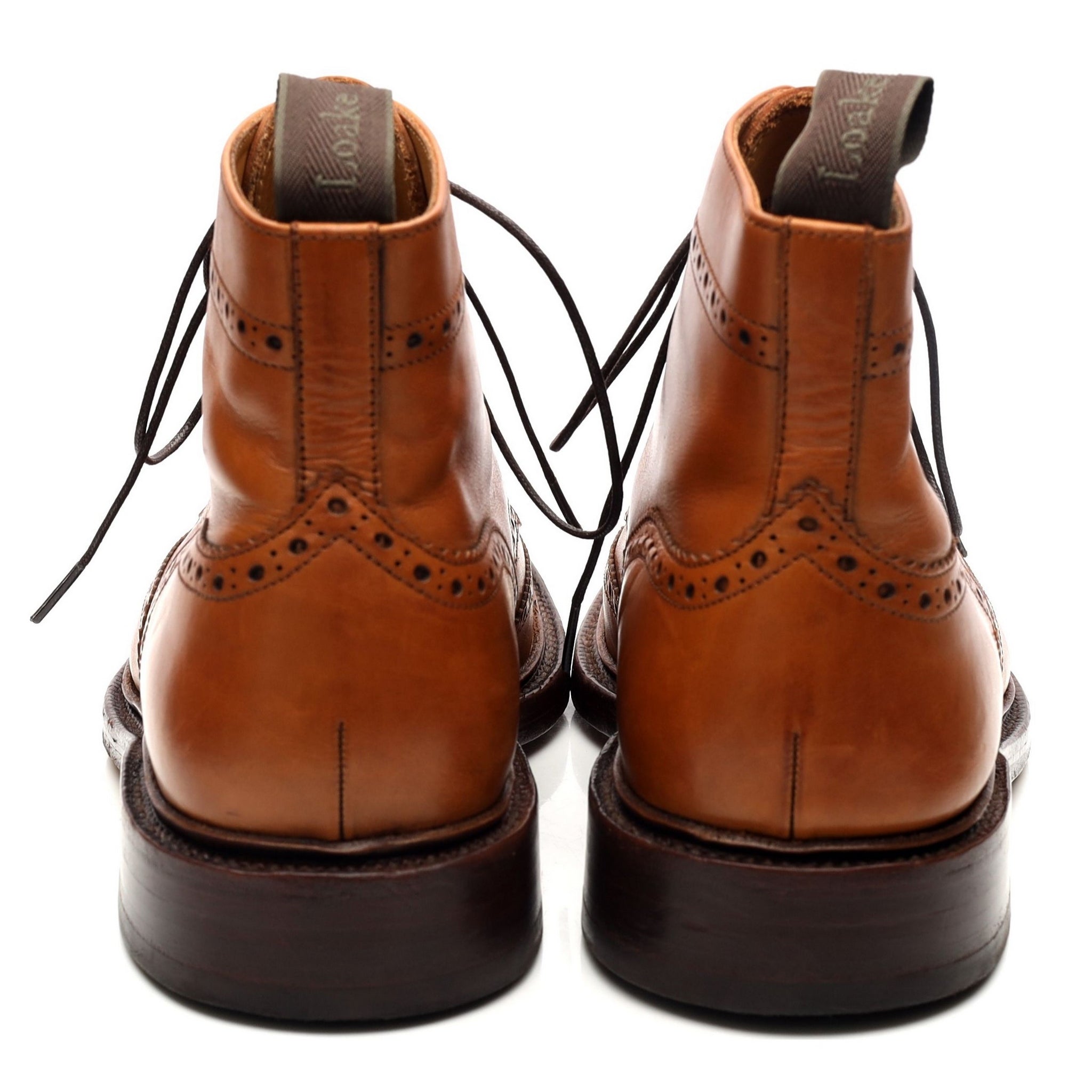 Loake 1880 Burford 2 bottines brogue cuir marron 9 UK