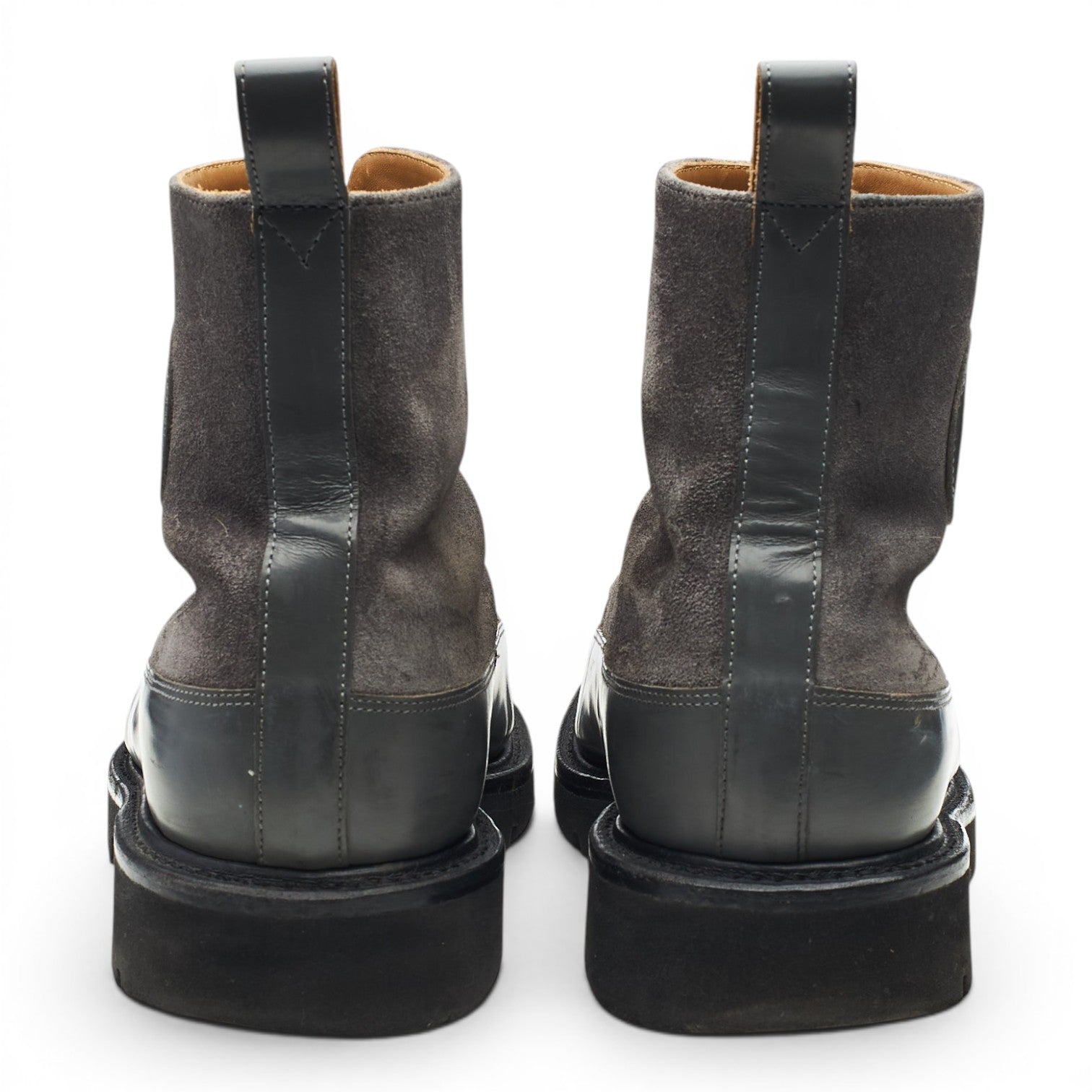 Grenson Anton boots derby suède gris UK 10