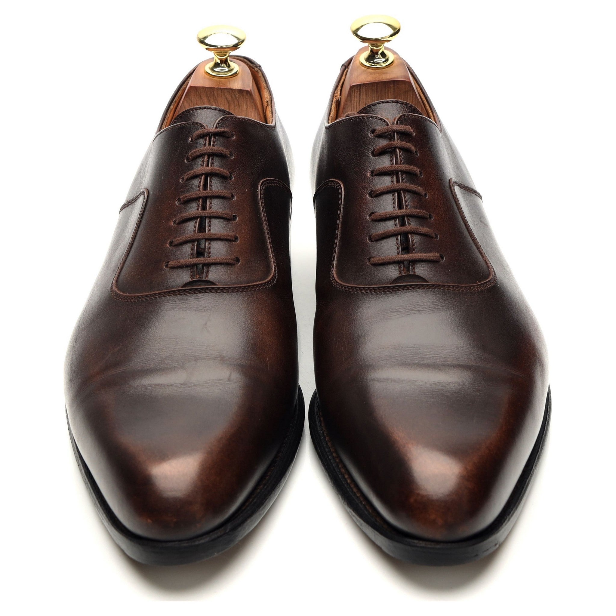 J.M. Weston 7 Oeillets richelieu marron 7,5 cuir