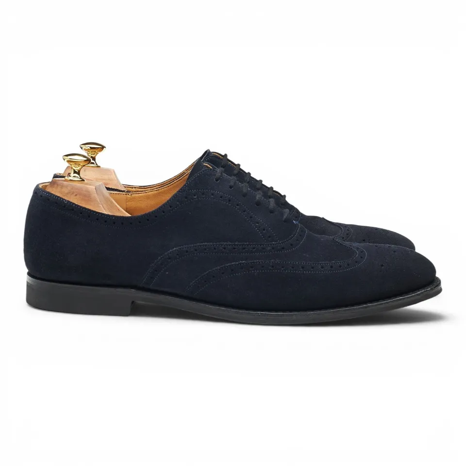 Church's Berlin richelieu daim bleu marine 9,5 UK brogue
