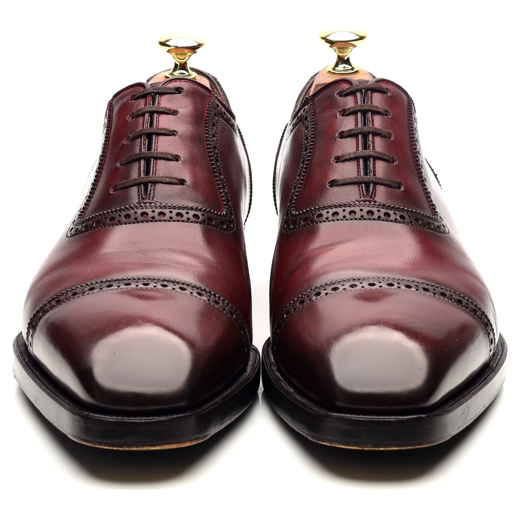 Antonio Meccariello Principes 3 richelieus cuir bordeaux UK 7.5