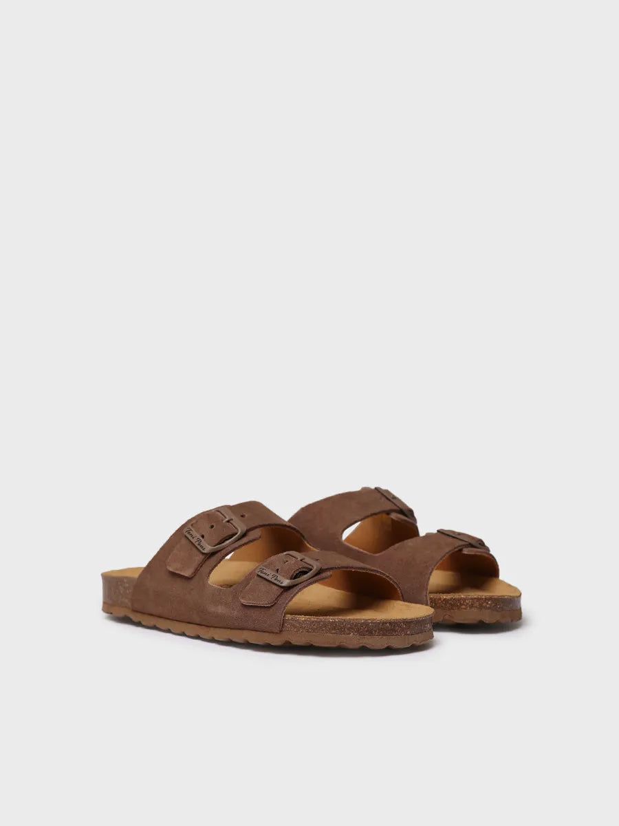 Toni Pons Ghana-Qt sandale cuir double boucle taupe