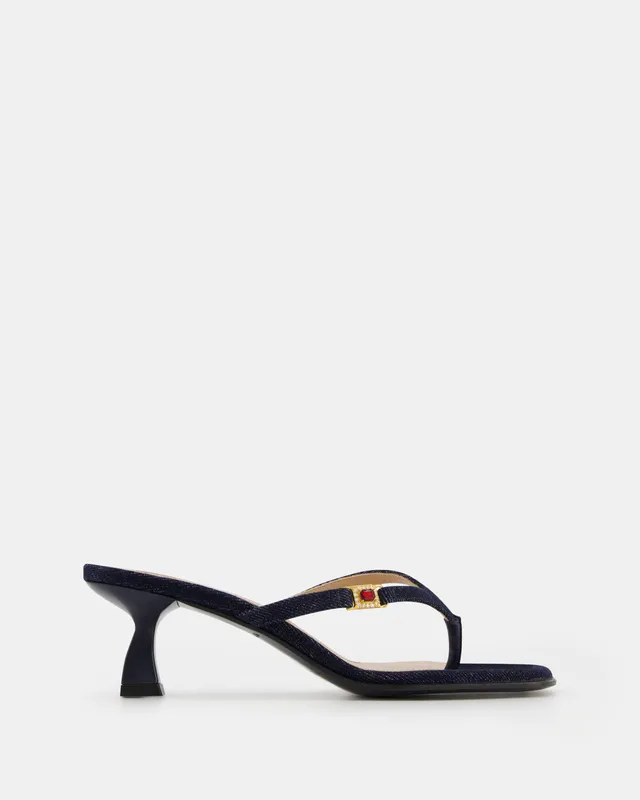 Nodaleto Dona Ruby mules Dark Denim talon 5 cm
