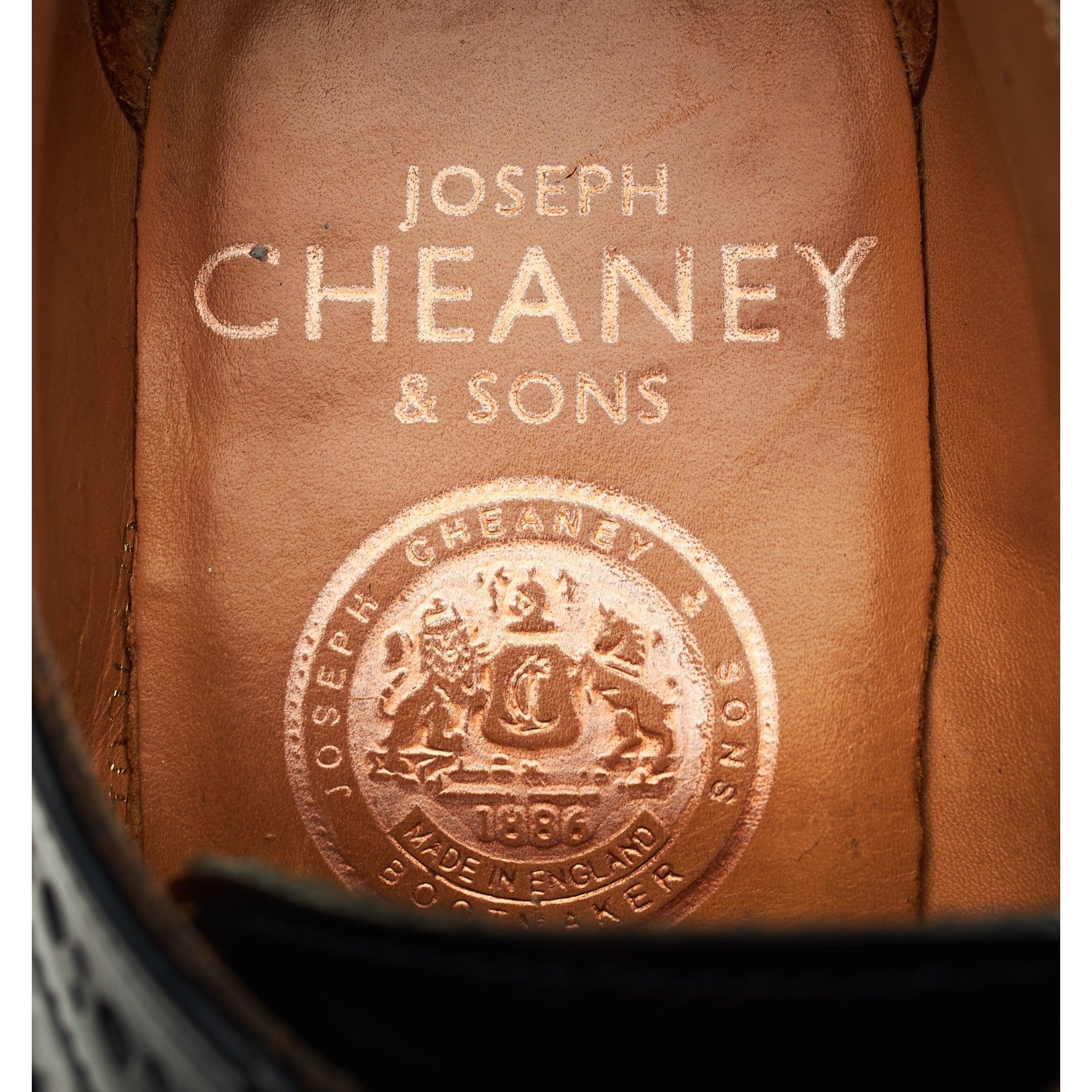 Cheaney Marianne derby brogue cuir noir femme UK 4
