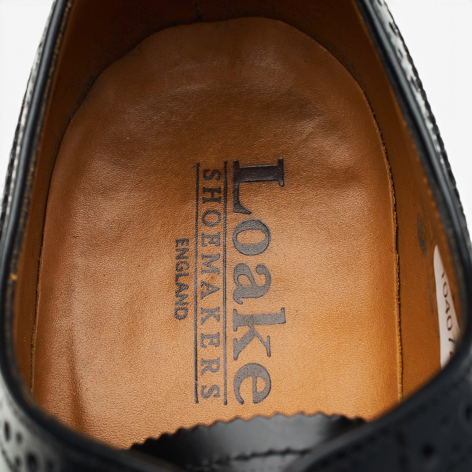 Loake 202B oxfords cuir noir pointure UK 7,5