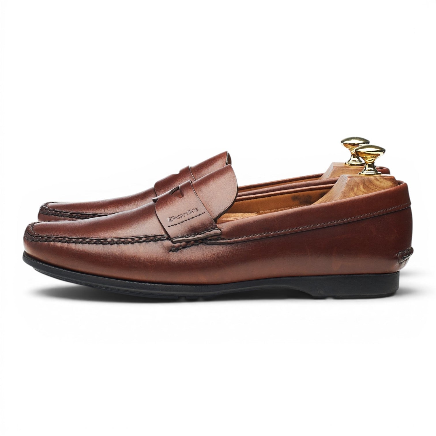 Church's Karl mocassins cuir marron pointure 7,5 semelle gomme