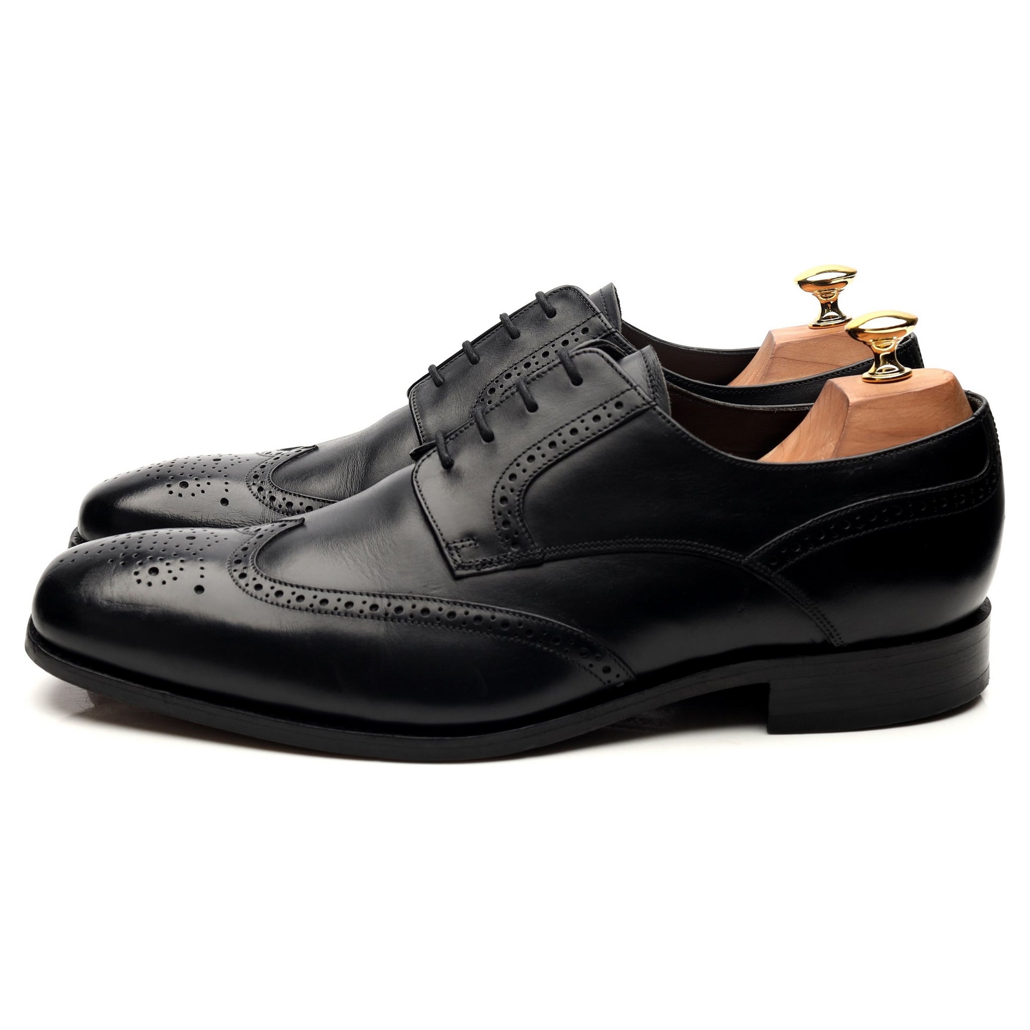 Barker Toddington derby brogue cuir noir UK 10 large