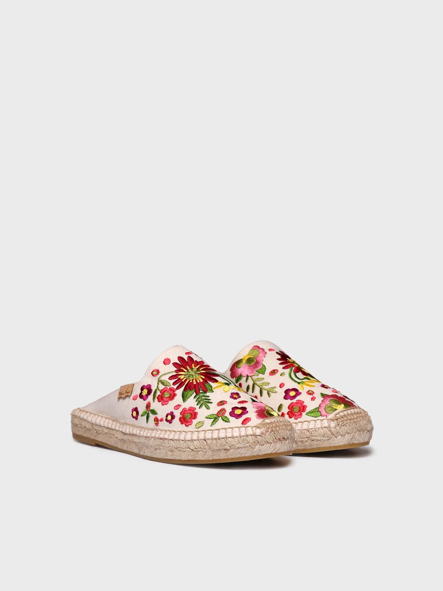 Toni Pons ROVIRA mules espadrilles toile brodée