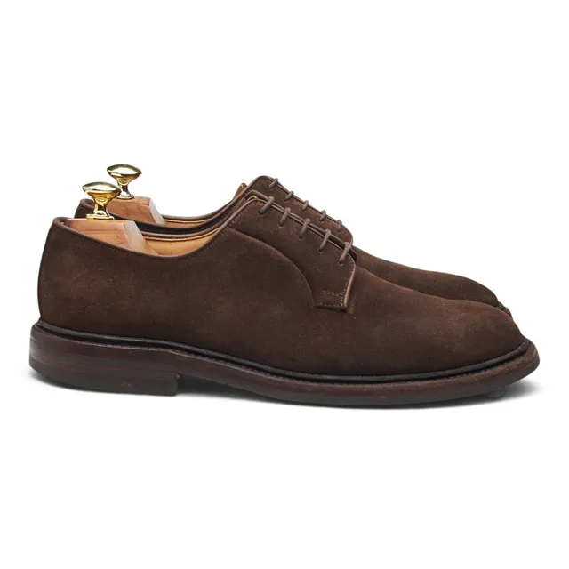 Crockett & Jones Lanark 3 derby daim marron pointure UK 7