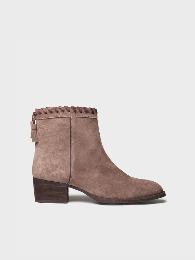 Toni Pons Paterna-SY bottine suède femme talon 4,5 cm