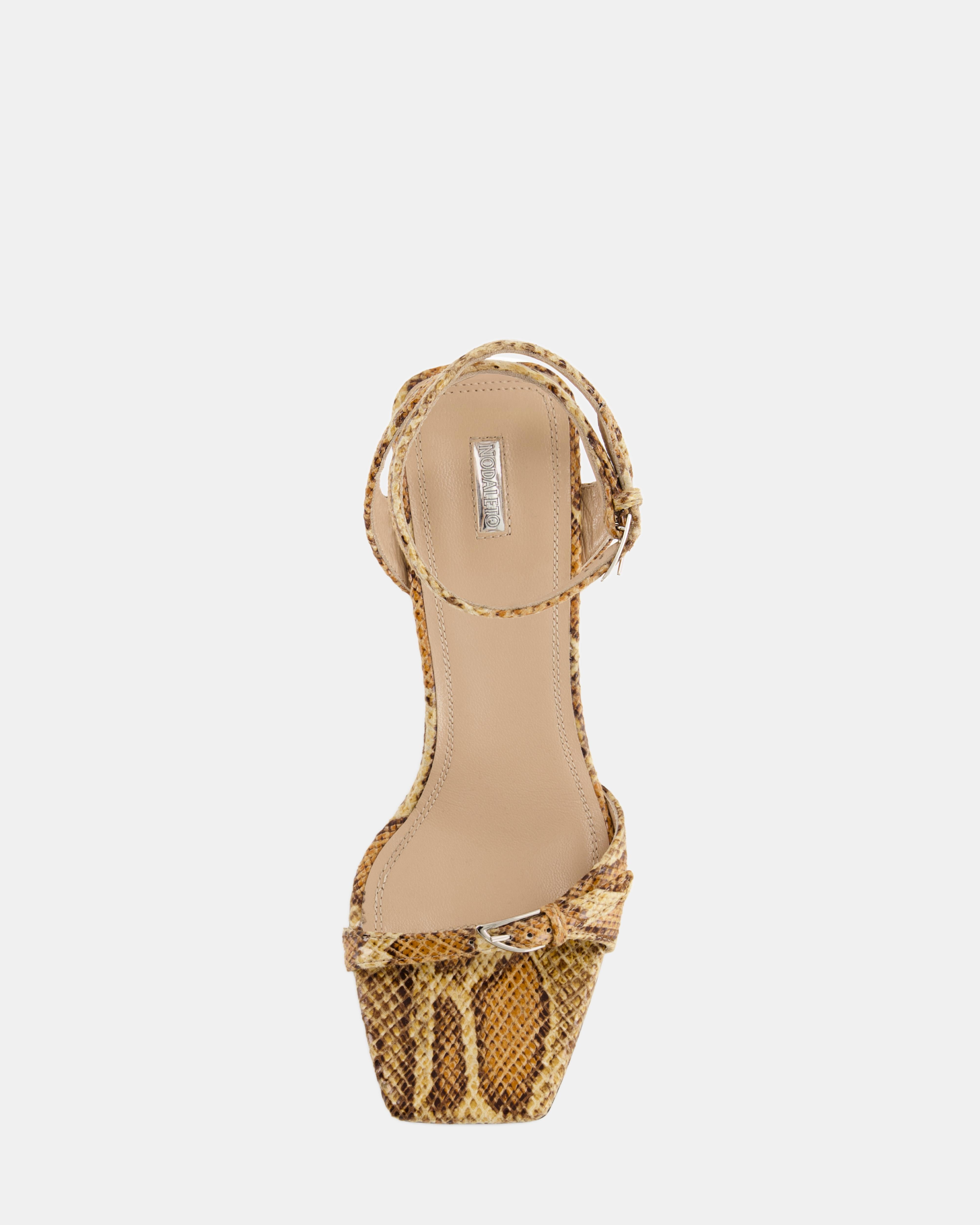 Nodaleto Nodstalgia Lily sandales python talon 9 cm