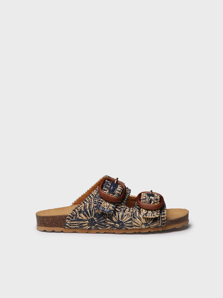 Toni Pons Guam-RF sandale raphia fleurs 3 cm