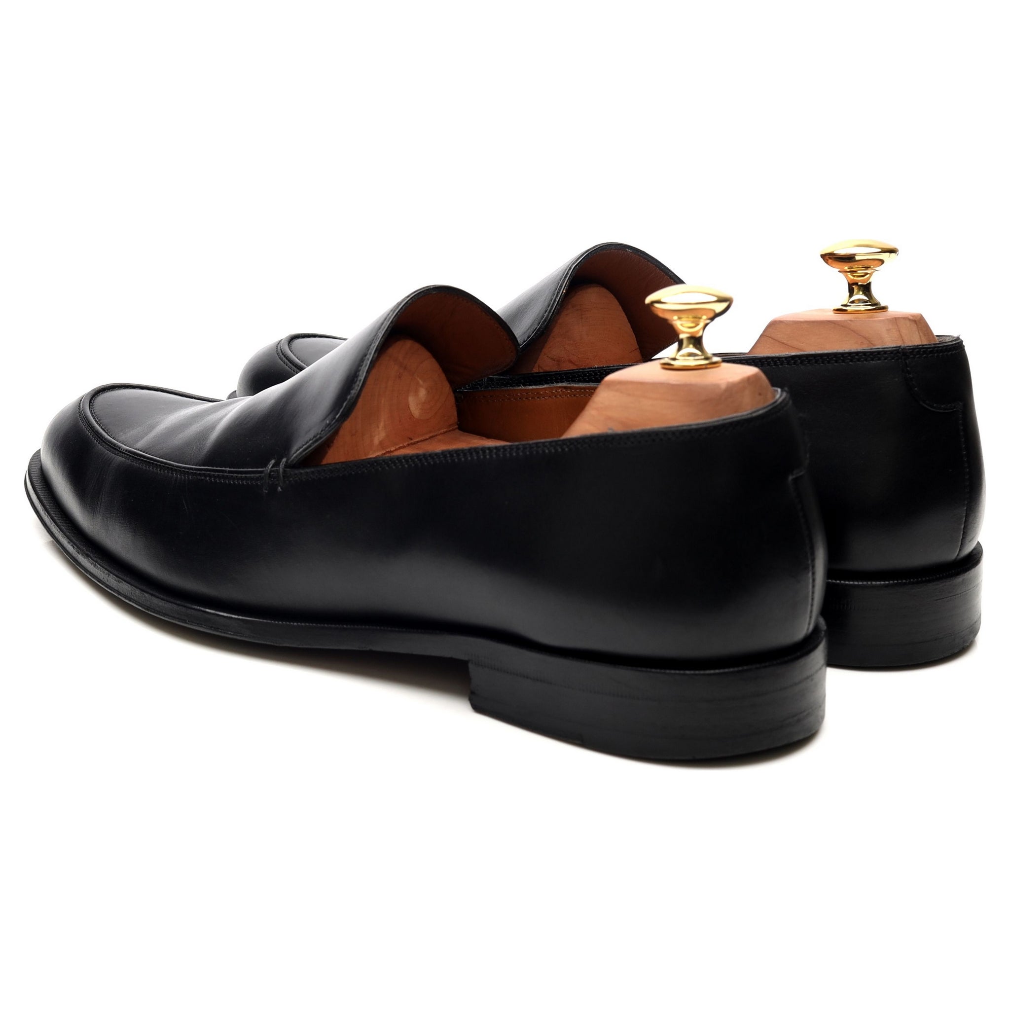 Bally mocassins cuir noir pointure UK 8 EEE