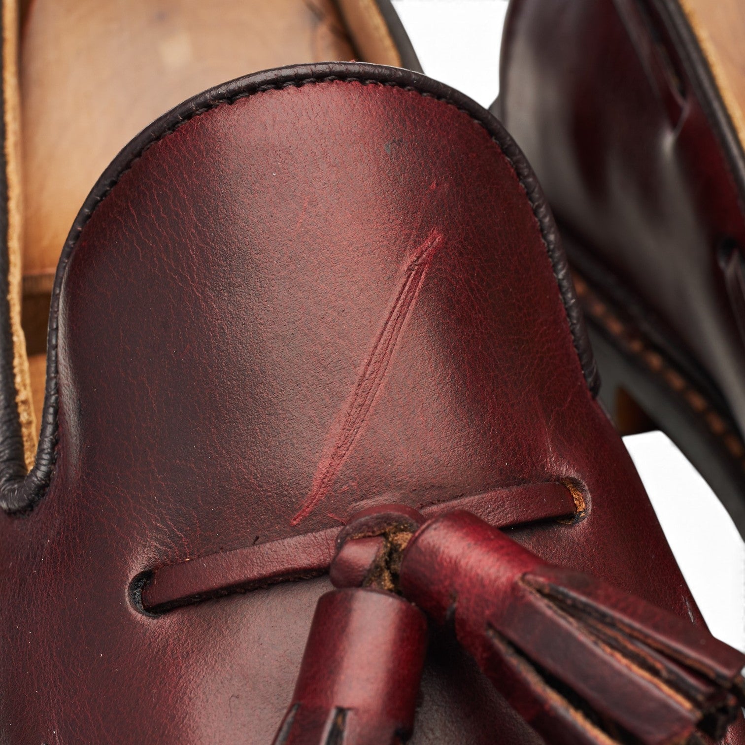 Tricker's Elton mocassins cuir bordeaux pointure 9