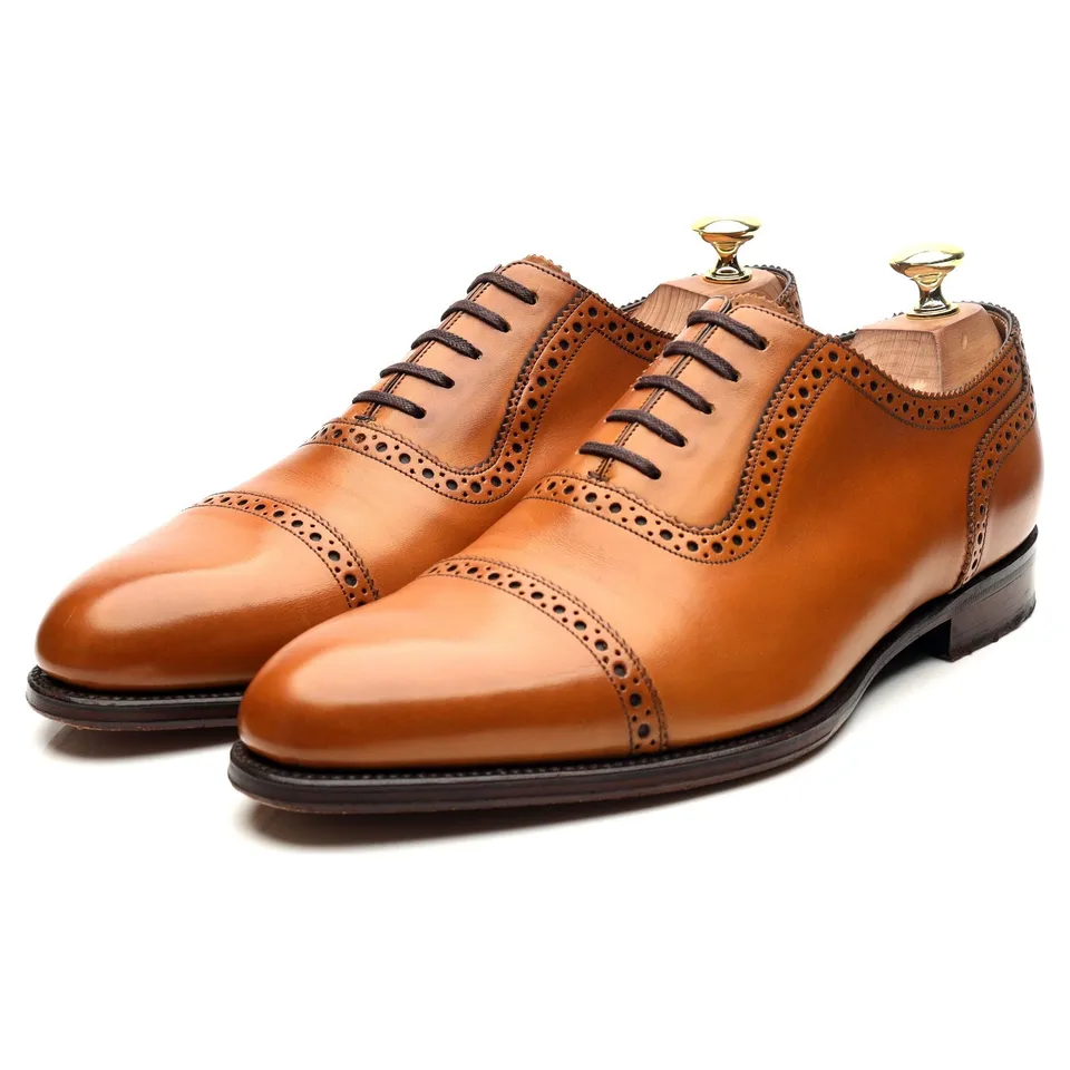 Loake 1880 Trinity oxford marron pointure UK 8.5 cuir
