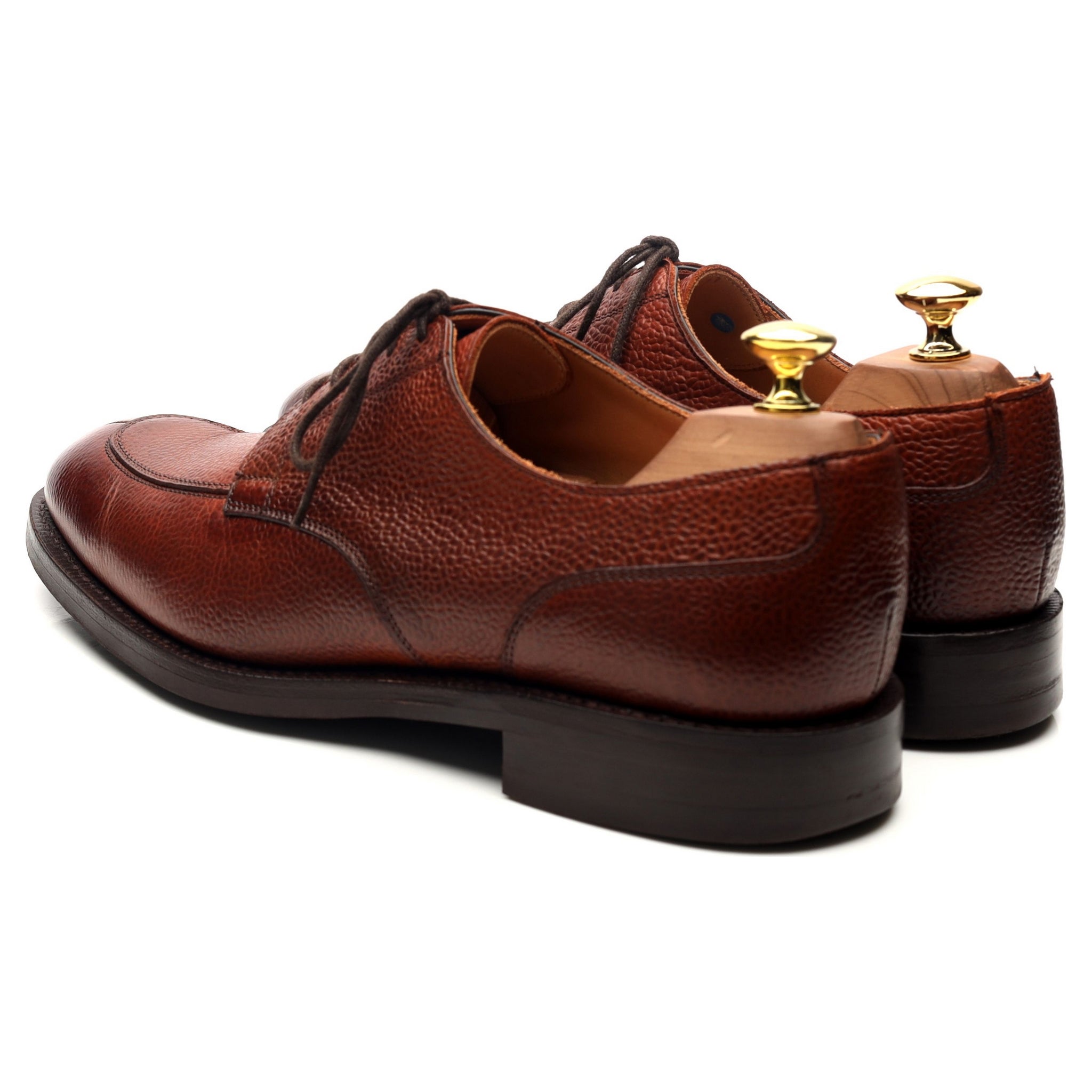 Cheaney Chiswick derby cuir marron UK 8.5 semelle gomme