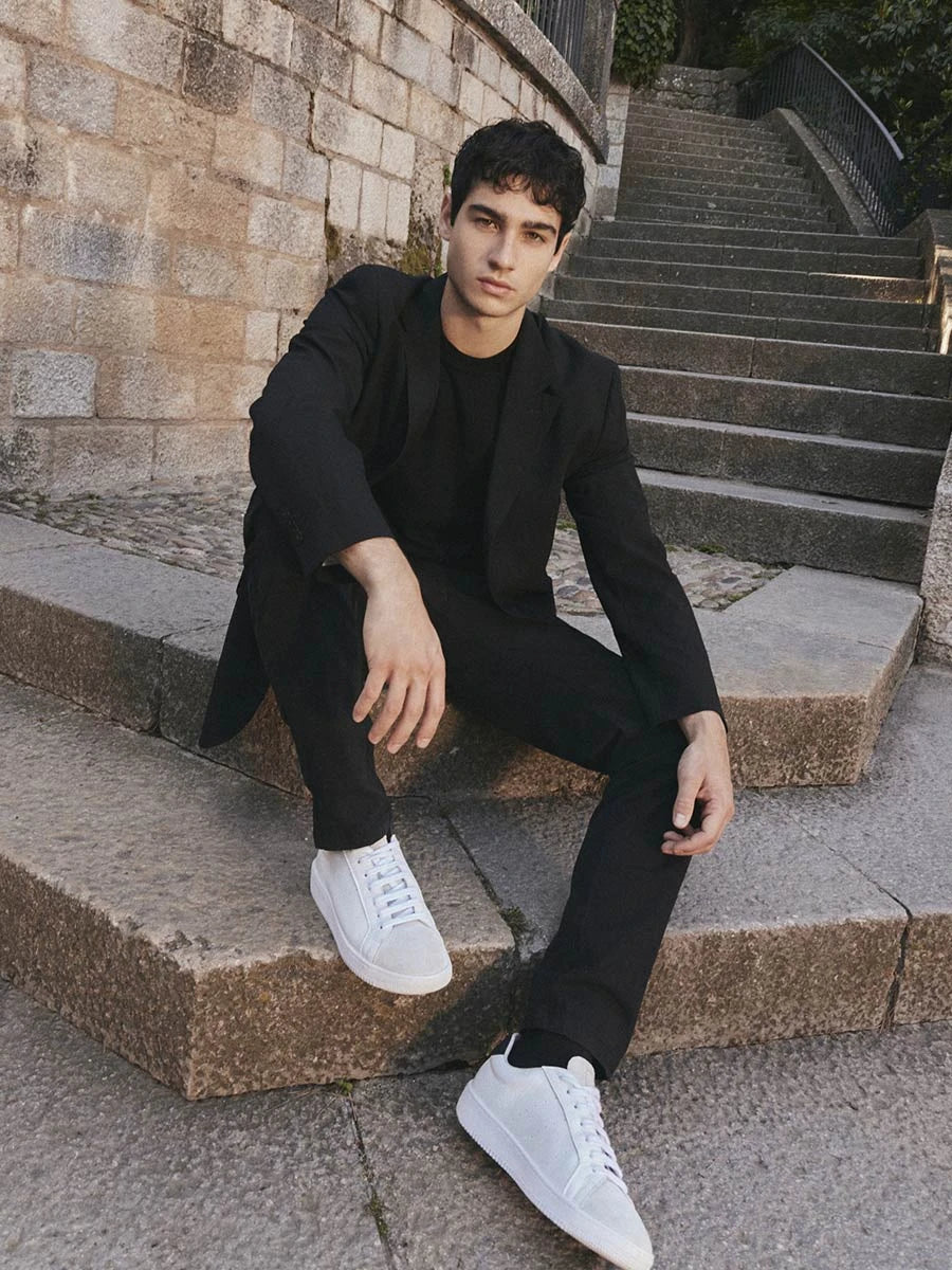 Toni Pons Delfi baskets cuir homme blanc