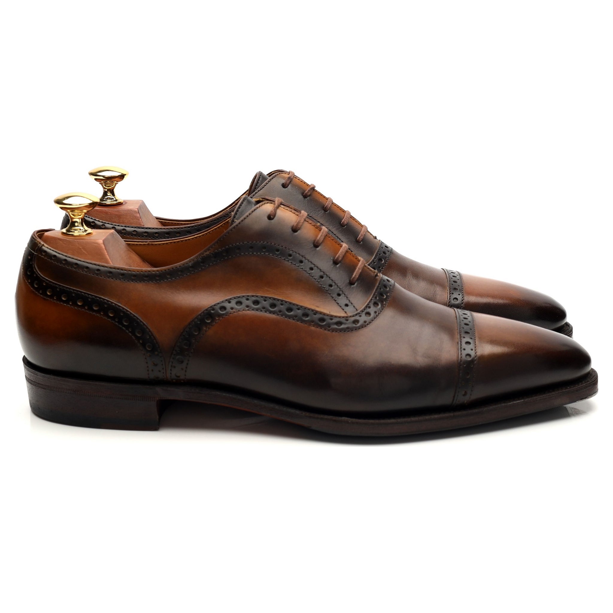 Corthay Bucy richelieu cuir marron UK 8.5