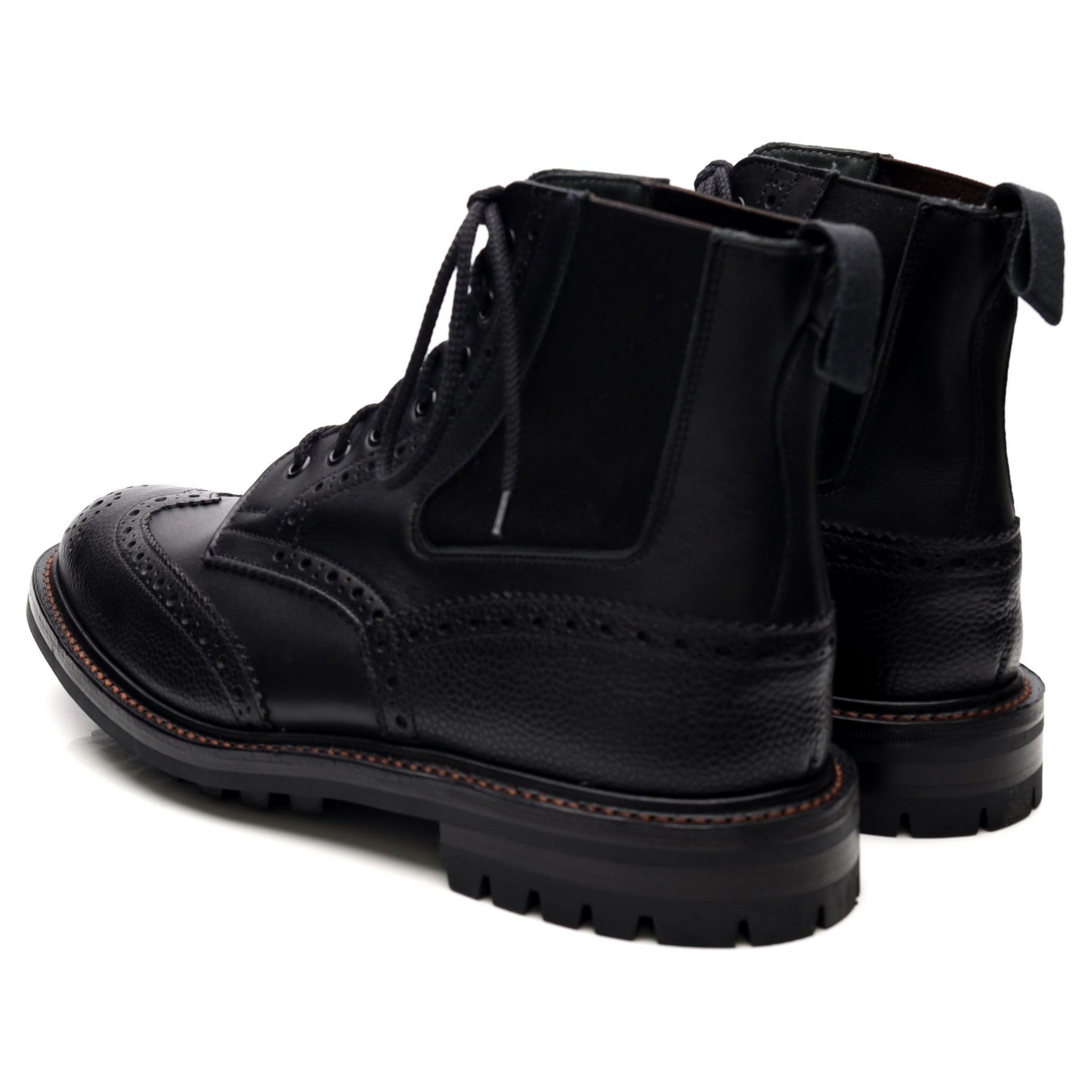 Tricker's Ellis boots cuir noir grainé UK 9