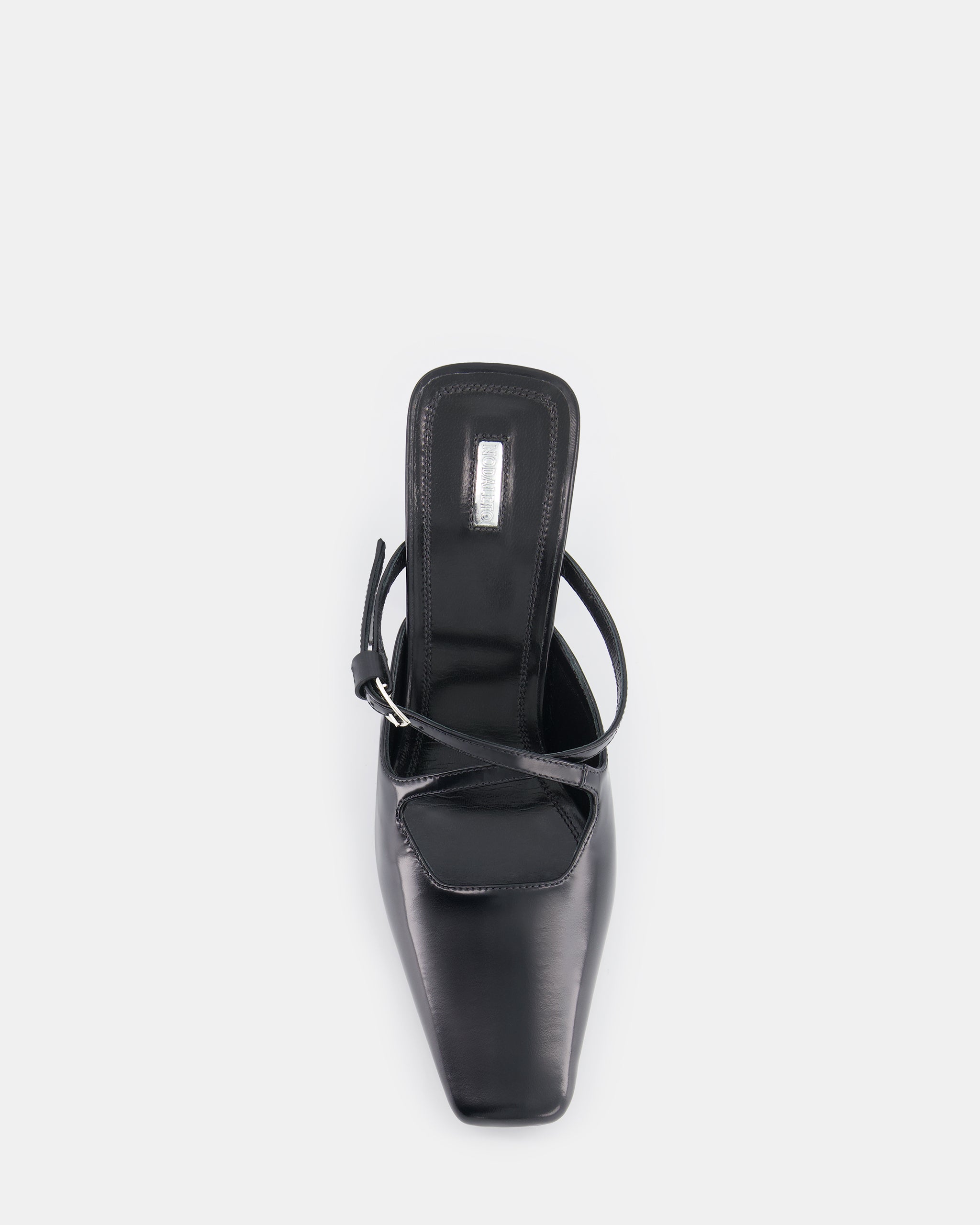 Nodaleto Nodstalgia Grace mules Black Glassed cuir