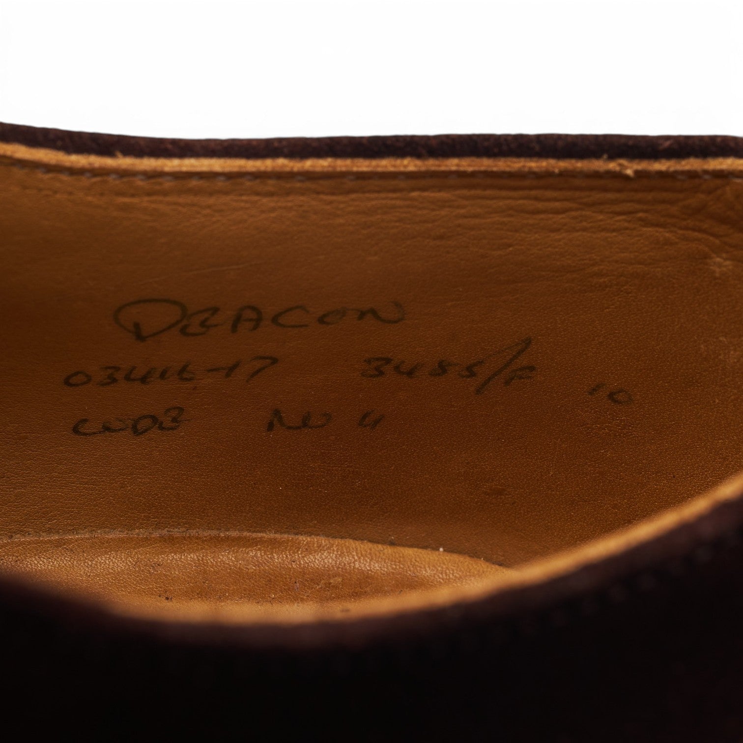 Cheaney Deacon derby daim bordeaux UK 10