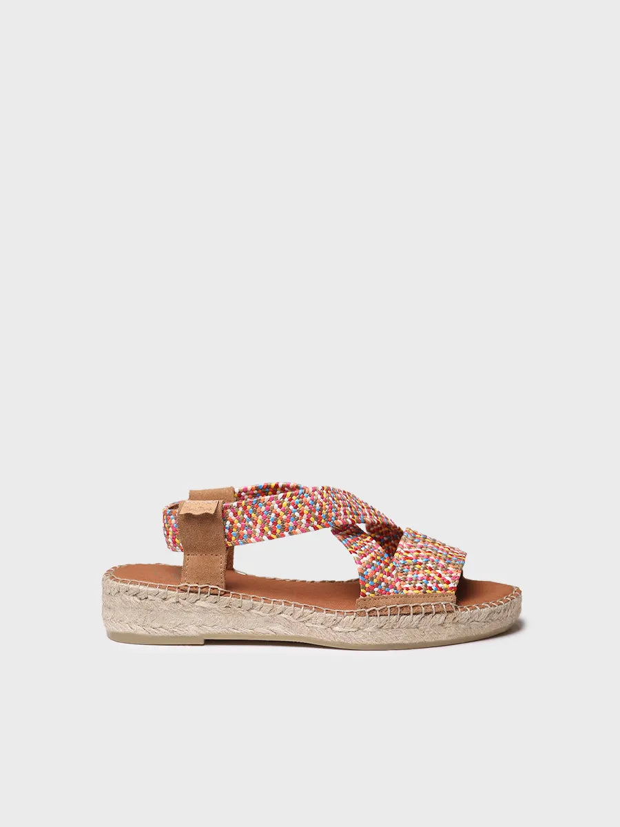 Toni Pons Eliana espadrille ouverte multicolore confort