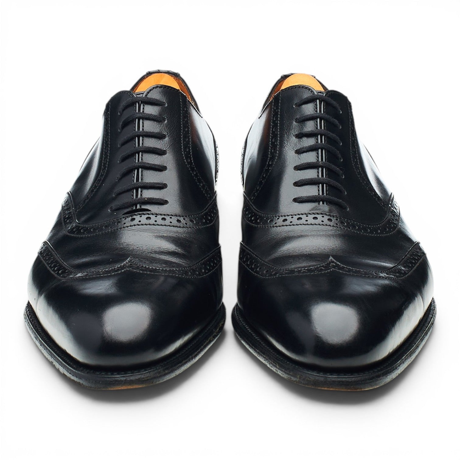 J.M. Weston 528 richelieu cuir noir UK 8,5