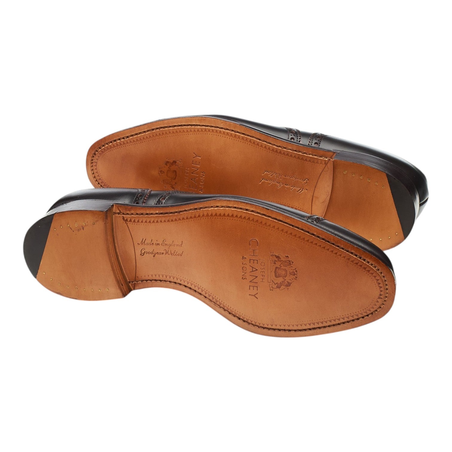 Cheaney 2873 richelieu brogue cuir marron UK 7.5