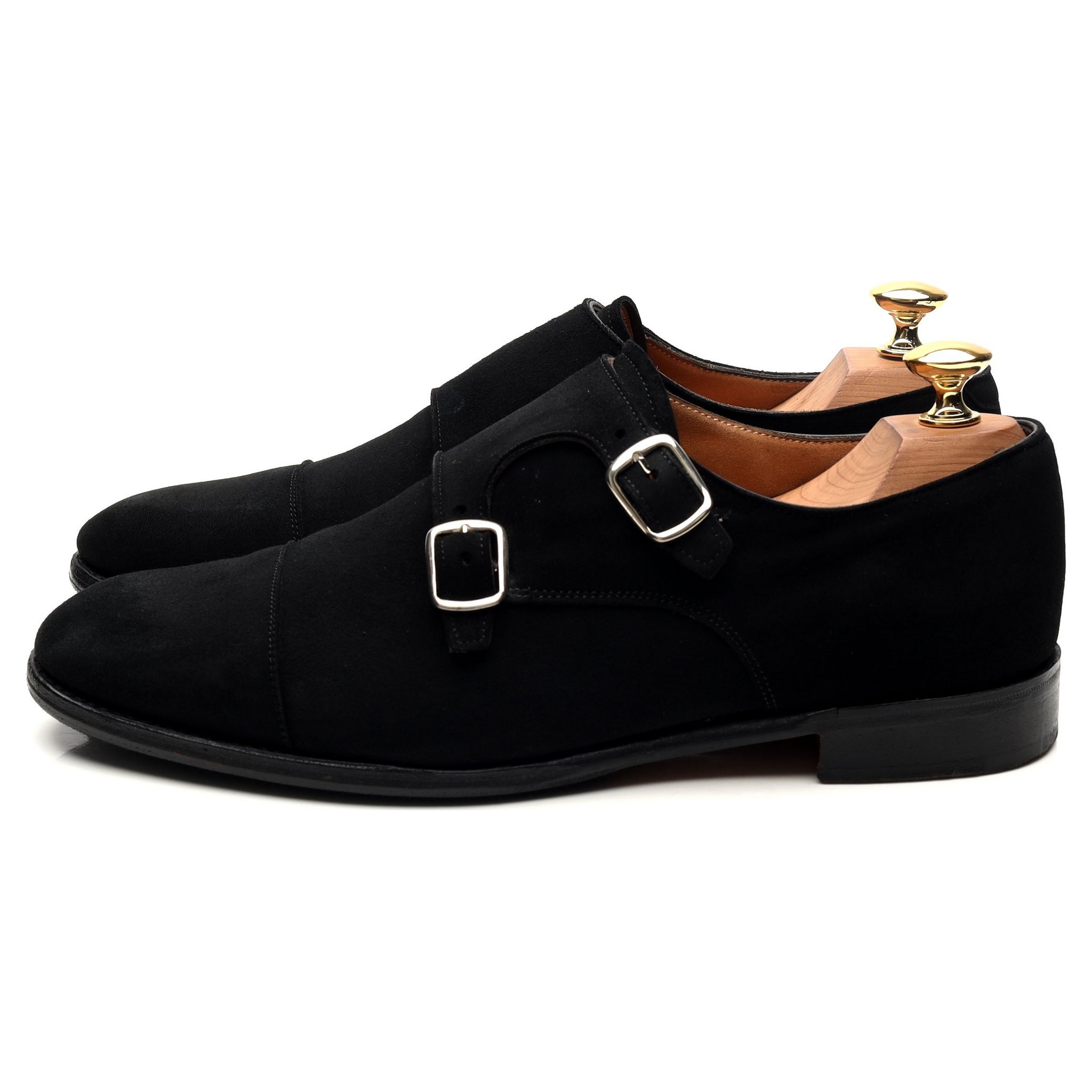 Cheaney Emily derbies double boucle daim noir pointure UK 6,5