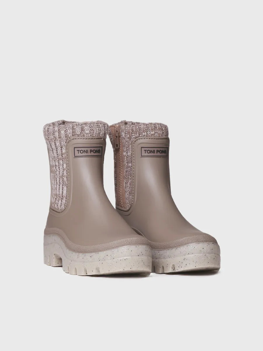 Toni Pons Camos botte pluie femme taupe imperméable