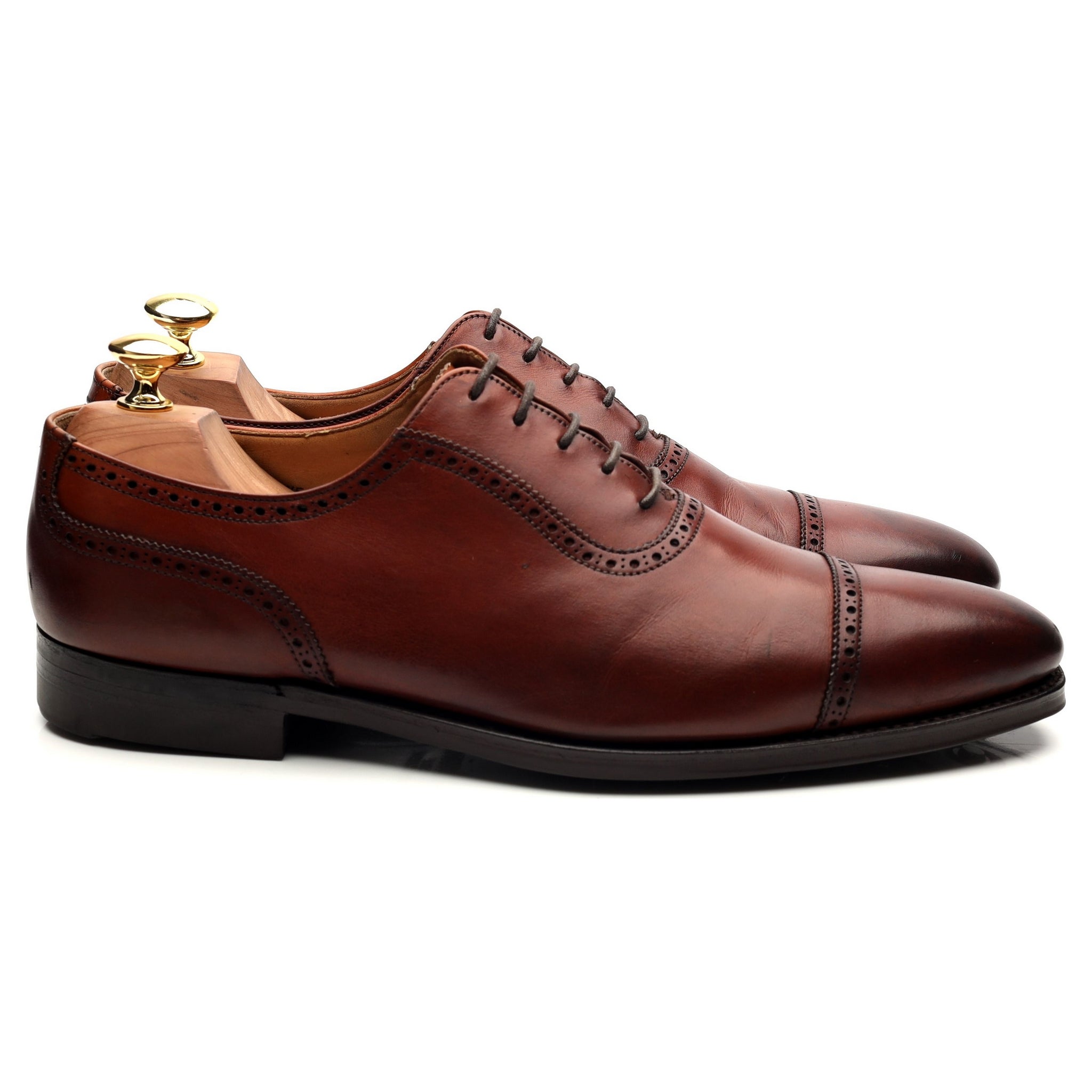 Crockett & Jones Westbourne richelieu cuir marron 8.5