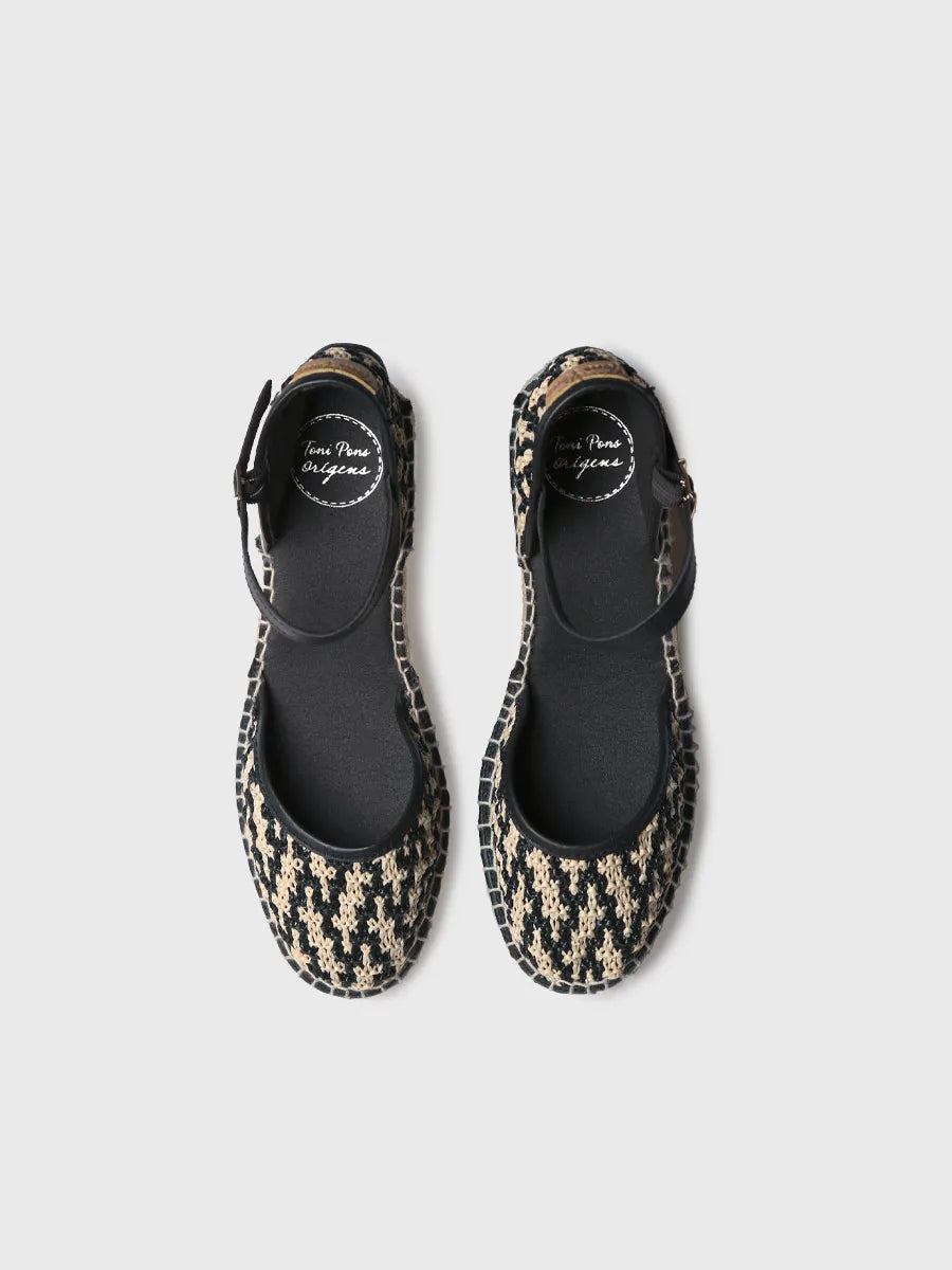 Toni Pons Sonia-RP espadrille raphia tressé talon 6 cm