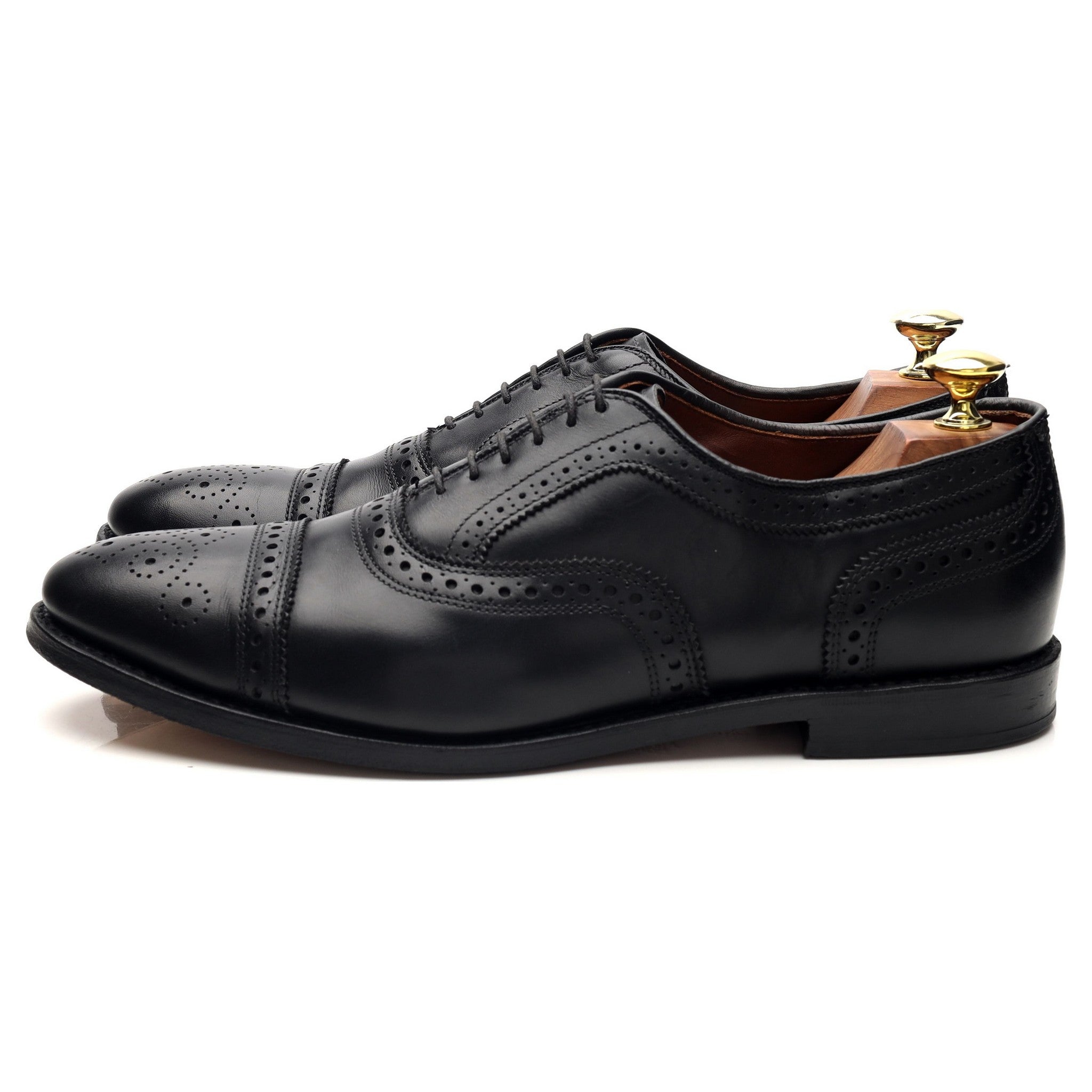 Allen Edmonds Strand oxford cuir noir pointure UK 8,5 brogue