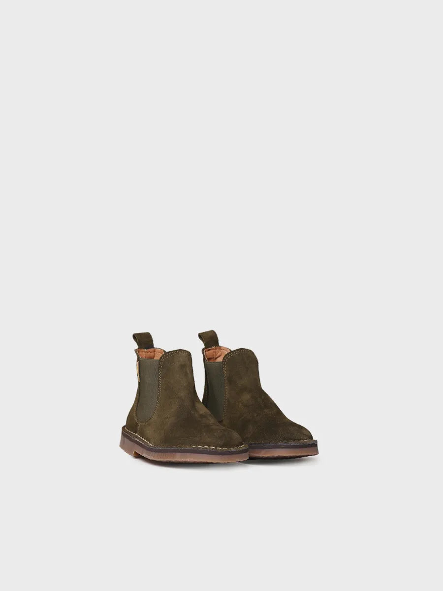 Toni Pons Cora-SY bottines enfant suède kaki